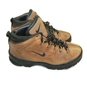 VTG Nike ACG 1998 Brown Leather Kids Hiking Boots